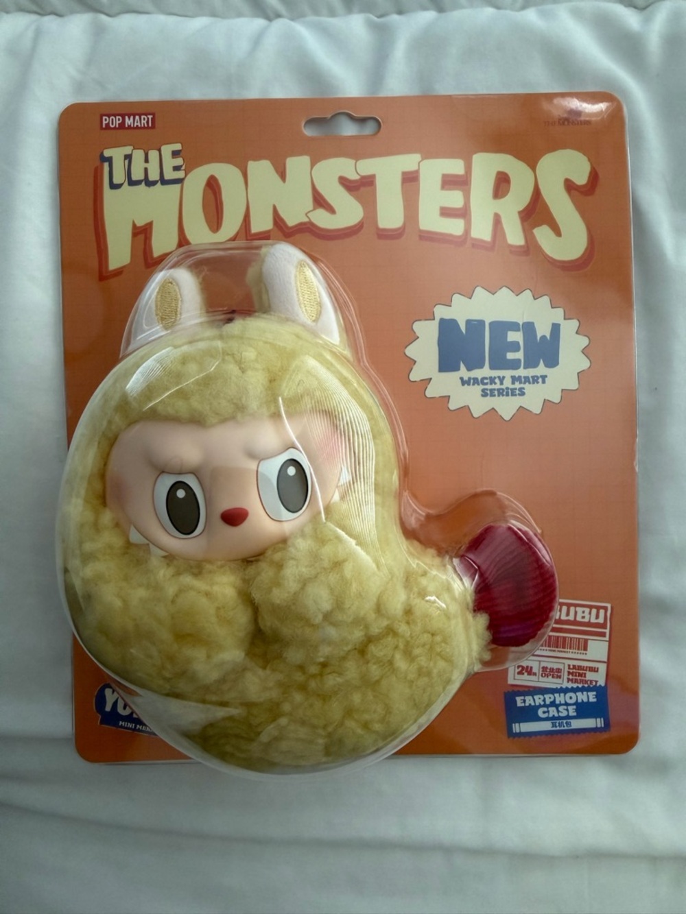 POP MART The Monsters Yellow Plush Earphone Case